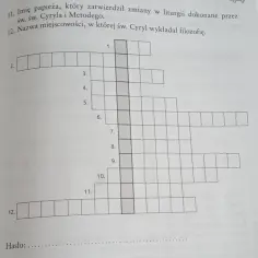 Krzyżówka religijna: infuła, artykuł wiary, modlitwa - wyzwanie!